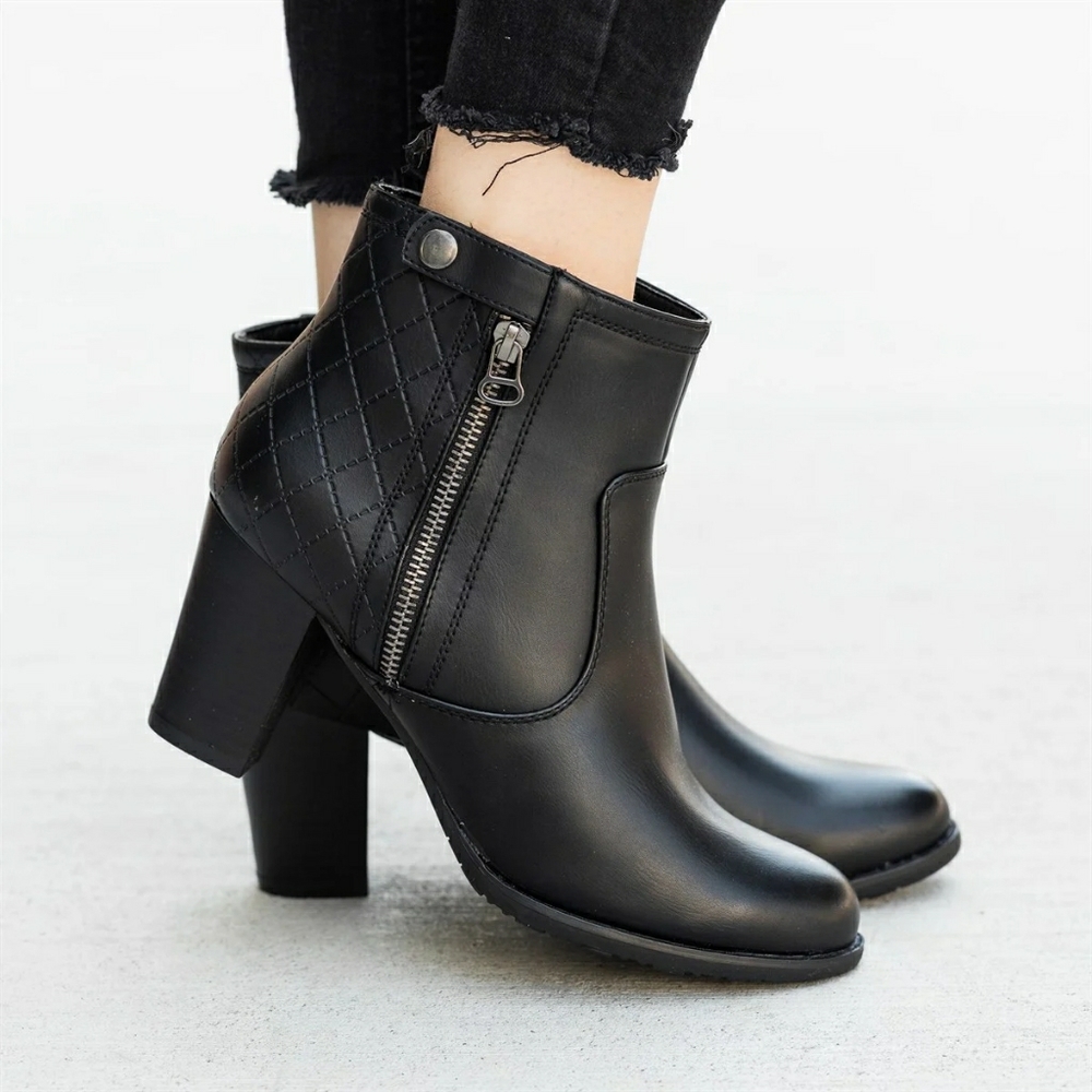 Quilted Ankle Booties